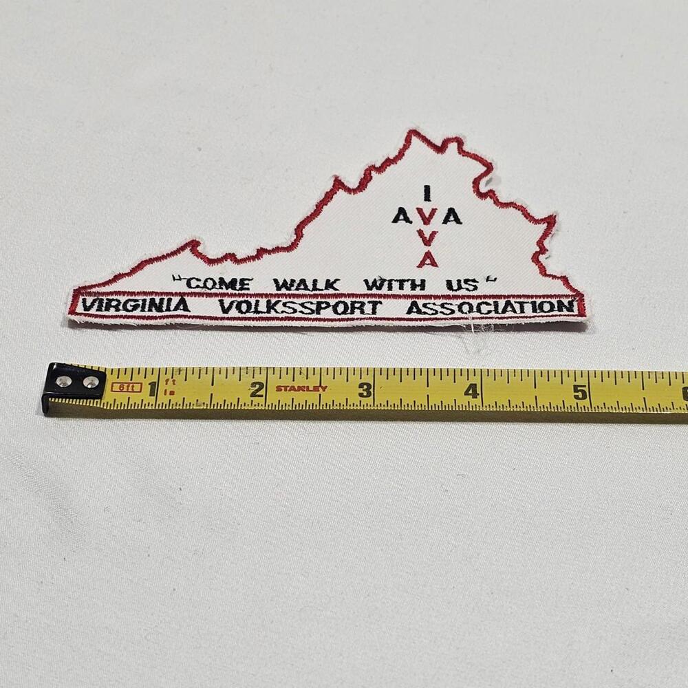 Vintage Virginia Volkssport Association AVA Come Walk With Us Collectible Patch - Picture 3 of 3
